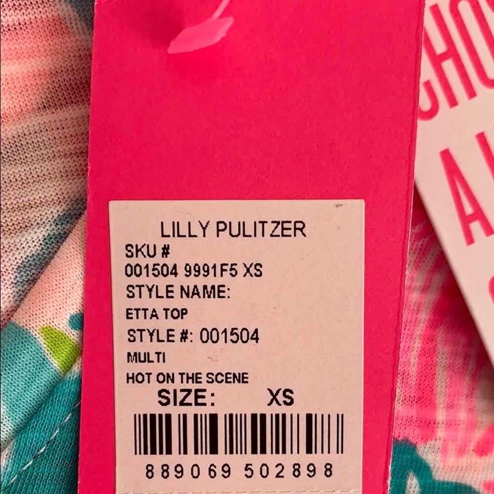 🌸Lilly Pulitzer Etta Top in Hot on the Scene- NWT - Picture 11 of 11